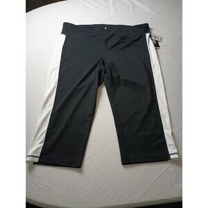 Ideology Performance NWT Women's Colorblock Mid Rise Cropped Legging, 2X